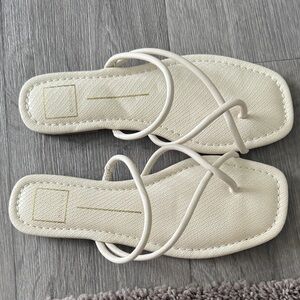 Dolce Vita Cream Strappy Sandals